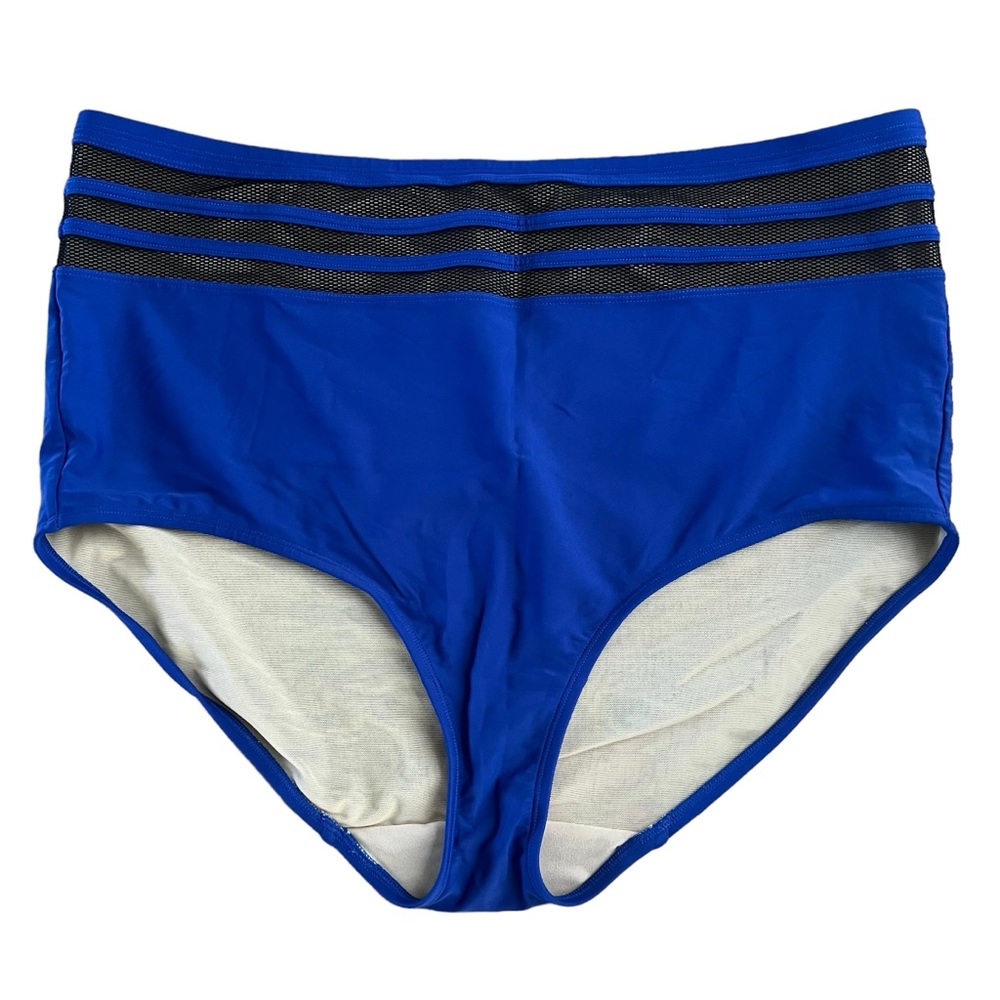 Cacique Swim Plus Bottoms High Waist Size 20 Royal Blue